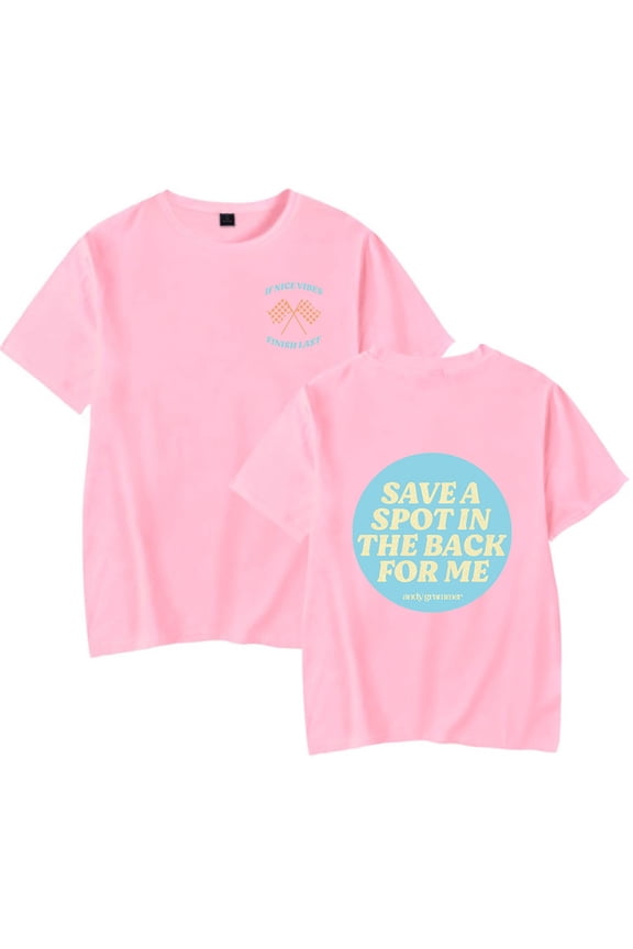 Andy Grammer Save A Spot T-Shirts Merch Women Clothes Trend Casual Short Sleeve Top