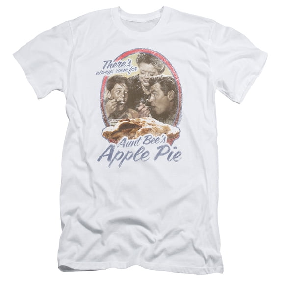 Andy Griffith Apple Pie Adult 30/1 T-Shirt White