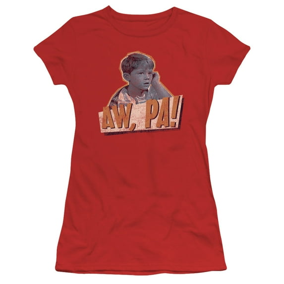 Andy Griffith Aw Pa Junior Women's Sheer T-Shirt Red