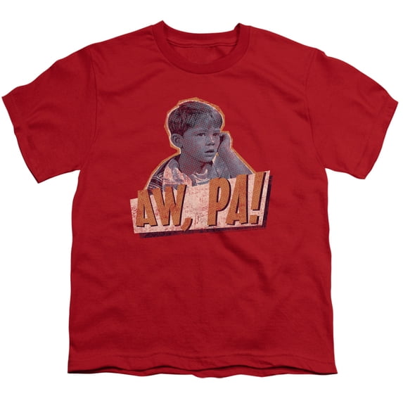 Andy Griffith Aw Pa Youth 18/1 T-Shirt Red