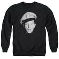 thumbnail image 1 of Andy Griffith Barney Head Adult Crewneck Sweatshirt Black, 1 of 1