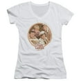 thumbnail image 1 of Andy Griffith Boys Club Junior Women's V-Neck T-Shirt White, 1 of 1