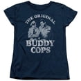 thumbnail image 1 of Andy Griffith-Buddy Cops - Short Sleeve Womens Tee - Navy- Medium, 1 of 1