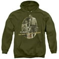 thumbnail image 1 of Andy Griffith & Gone Fishing - Adult Pull-Over Hoodie, Military Green - Medium, 1 of 1
