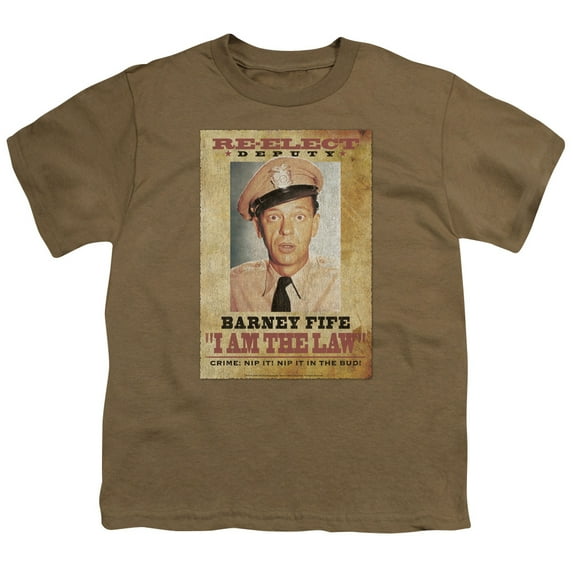 Andy Griffith - I Am The Law - Youth Short Sleeve Shirt - Medium