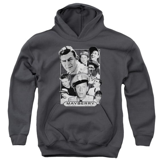 Andy Griffith Mayberry Youth Pullover Hoodie Sweatshirt Charcoal