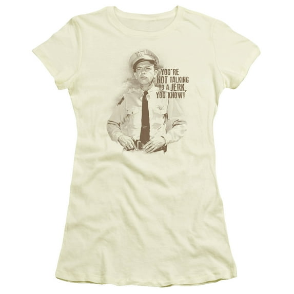 Andy Griffith No Jerk Junior Women's Sheer T-Shirt Cream