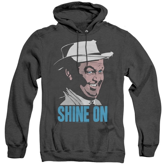Andy Griffith Shine On Adult Heather Hoodie Sweatshirt Black