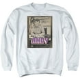 thumbnail image 1 of Andy Griffith Show Andy Adult Crewneck Sweatshirt White, 1 of 2