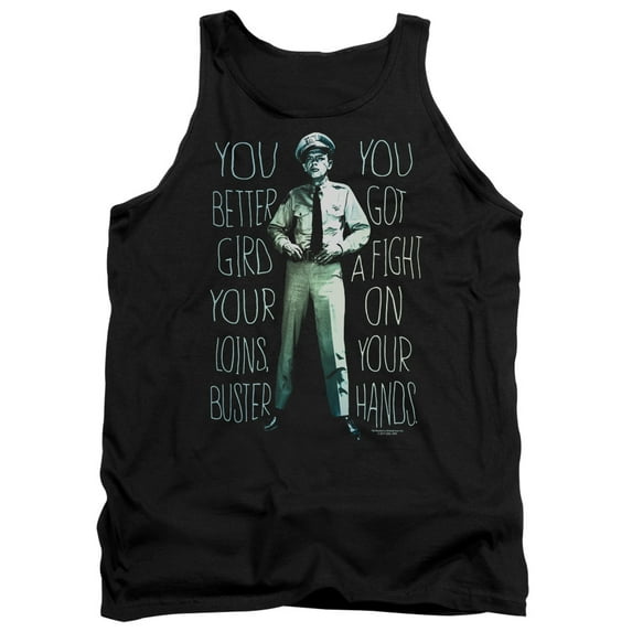 Andy Griffith Show Fight Adult Tank Top Black