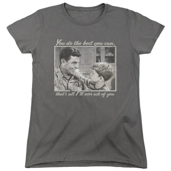 Andy Griffith Wise Words Women's T-Shirt Charcoal