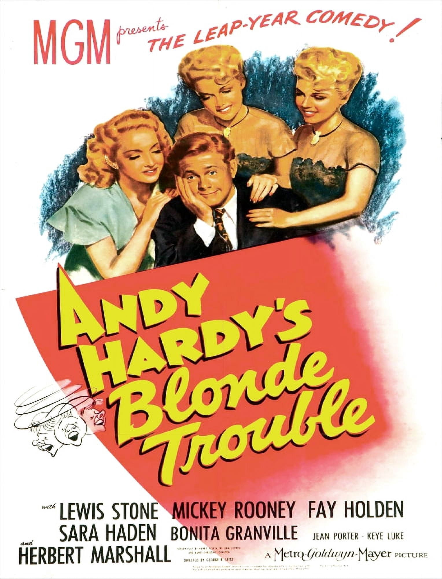 Andy HardyS Blonde Trouble Canvas Art - (11 x 17)