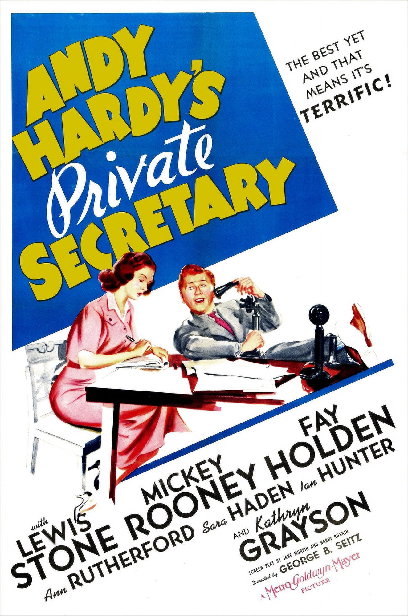 Andy HardyS Private Secretary U Canvas Art - (24 x 36)