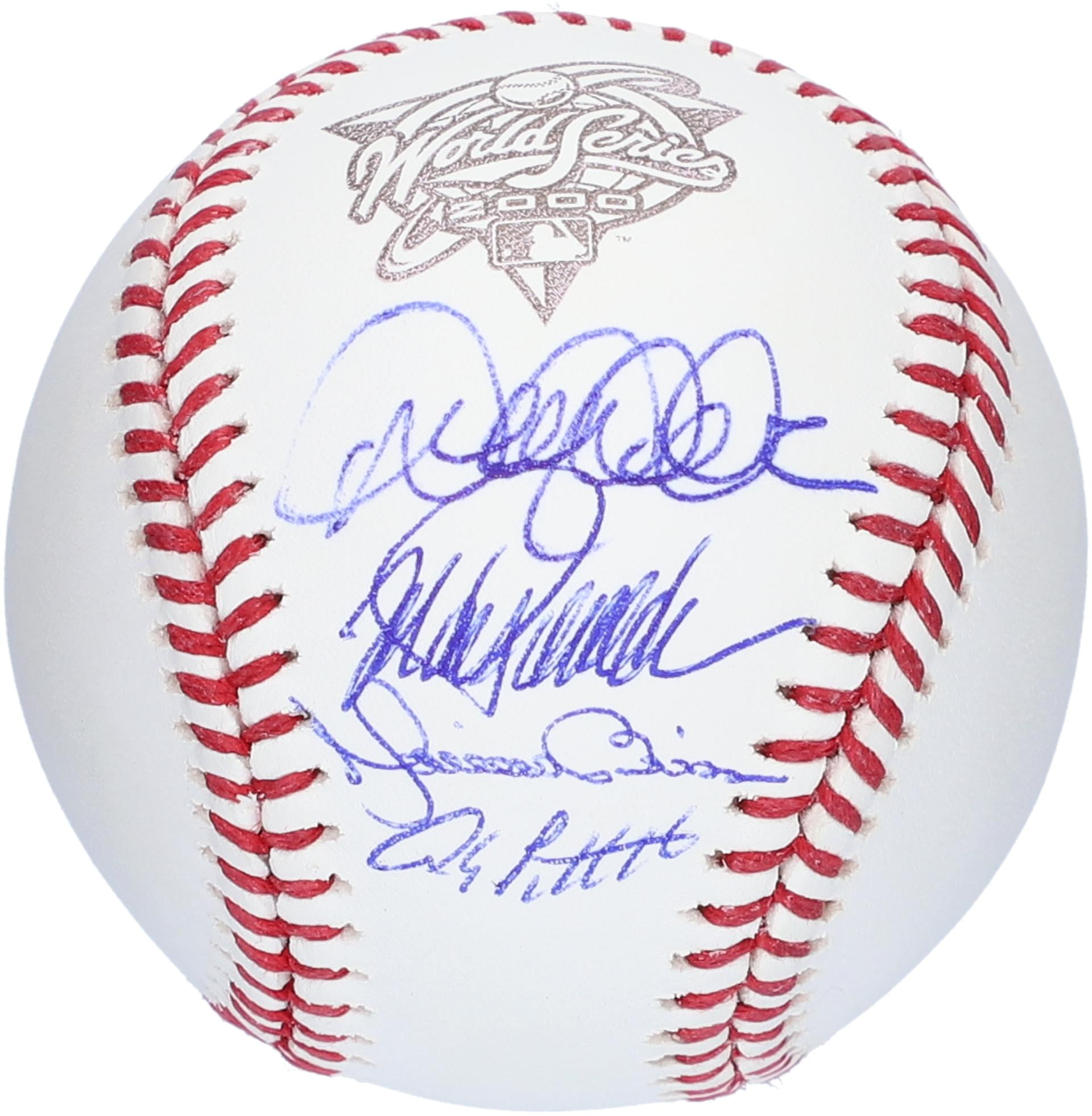 Andy Pettitte, Derek Jeter, Jorge Posada and Mariano Rivera New York Yankees Cour Four Autographed 2000 World Series Logo Baseball - Fanatics Authentic Certified