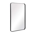 thumbnail image 2 of ANDY STAR 24x36 Black Rectangle Bathroom Mirror – Matte Steel Frame, Wall Mounted 2 of 5
