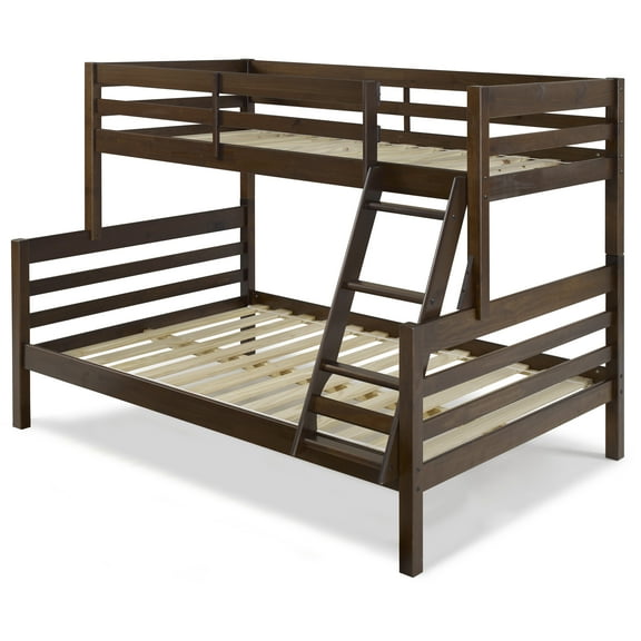 Andy Twin over Full Bunkbed - Walnut Color