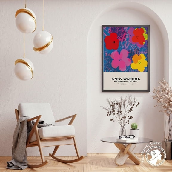 Andy Warhol Art Print Warhol Poster Warhol Flowers Print Vintage Art Pop Art