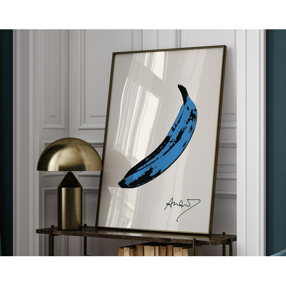 Andy Warhol Banana pop art poster, Andy Warhol Banana Print, Velvet Underground cover art, Kitchen wall decor, Andy Warhol Wall Decor, 8x12 UNFRAMED