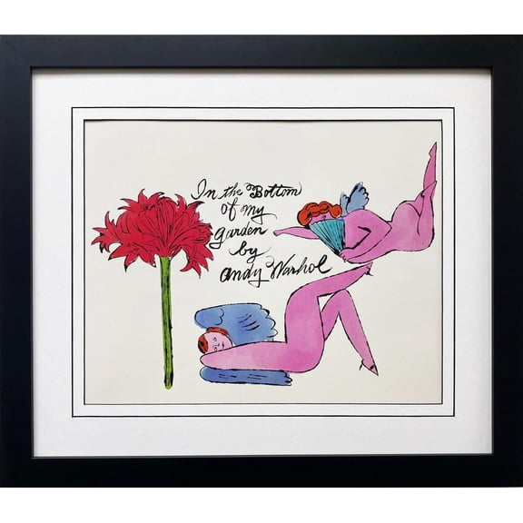 Andy Warhol "In The Bottom of my Garden 1956" NEWLY CUSTOM FRAMED Pop Art Generic