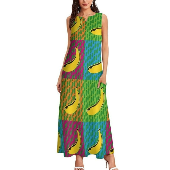 Andy Warhol Long Dress Women's Summer Dress Elegant Guest Wedding Dress Summer for Women Women Long