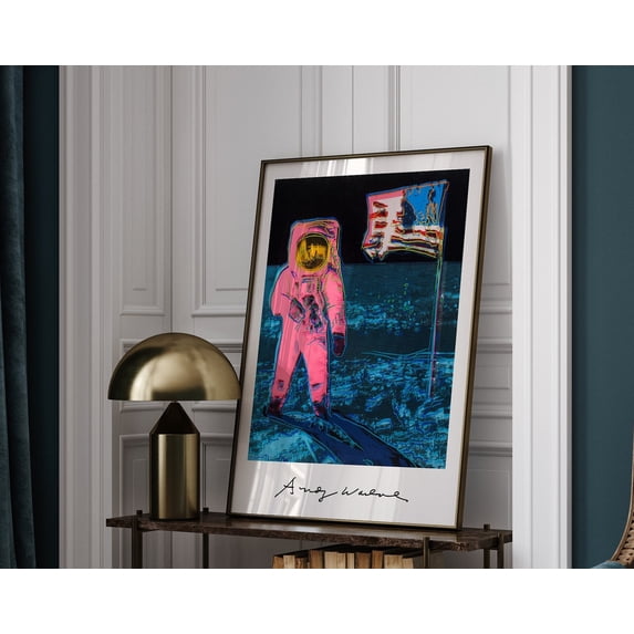 Andy Warhol Moonwalk pop art poster, Andy Warhol Moonwalk Print, Andy ...