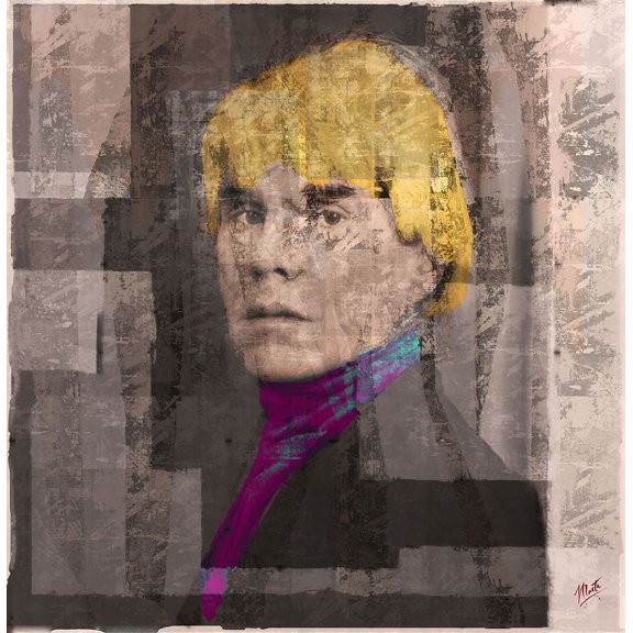 Andy Warhol Silkscreen I by Marta Wiley (24 x 25)