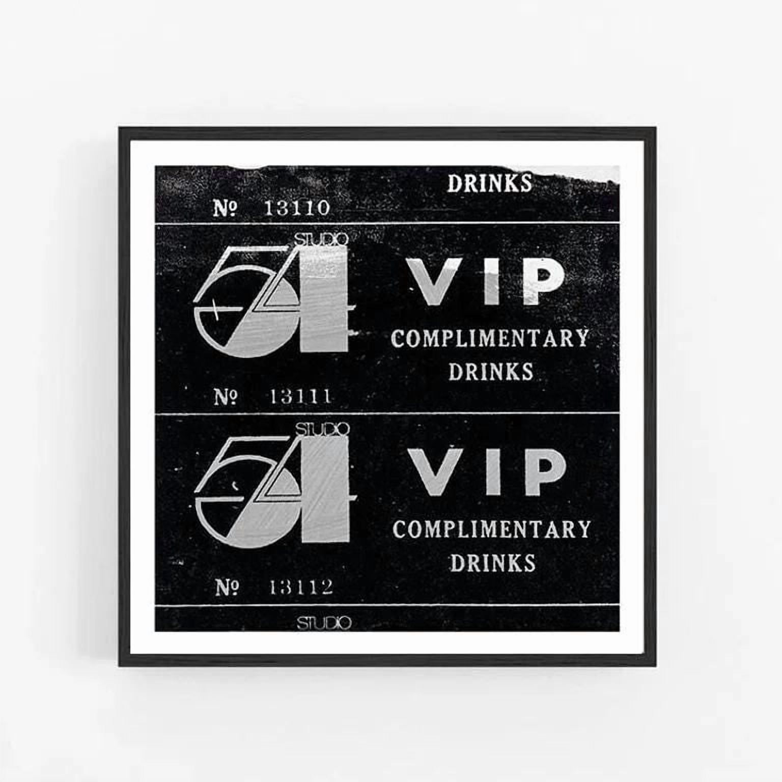 Andy Warhol Vip Ticket Studio 54 Fine Art Giclee Poster Clubbing Disco ...
