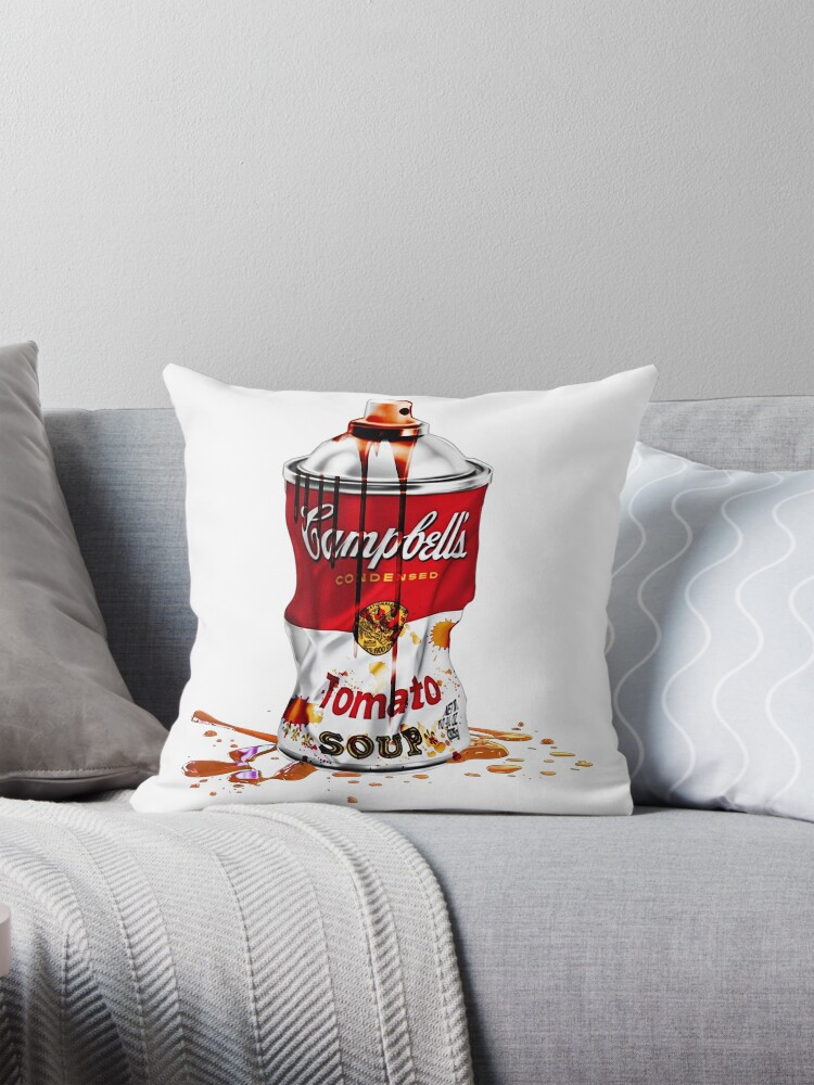Andy Warhol's Crushed Can Throw Pillow Covers Cases Cushion Cover Case