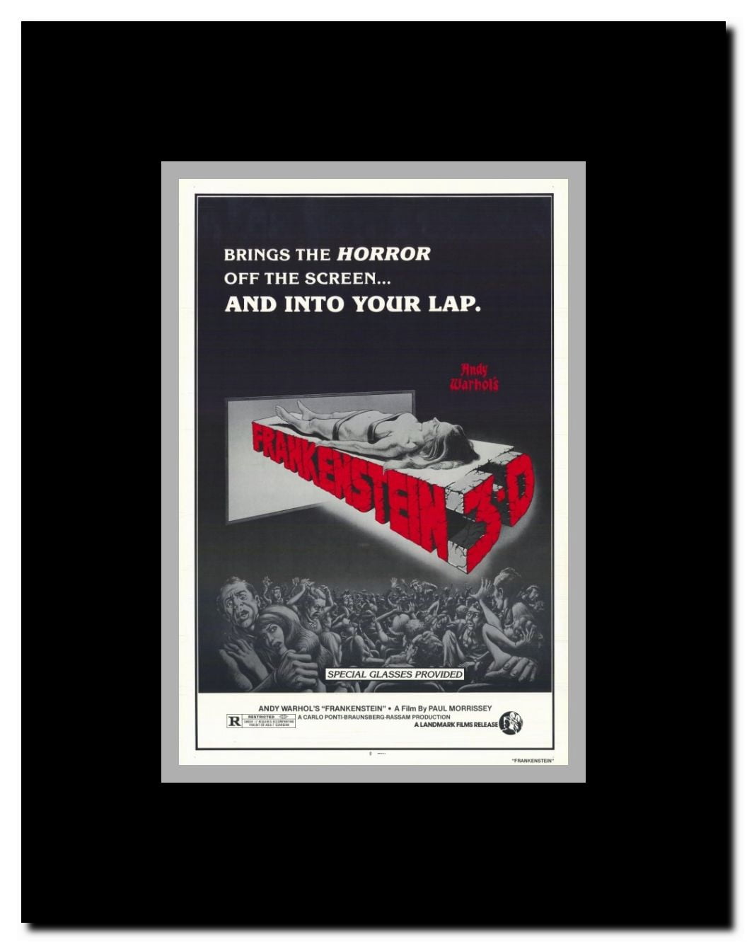 Andy Warhol's Frankenstein Framed Movie Poster