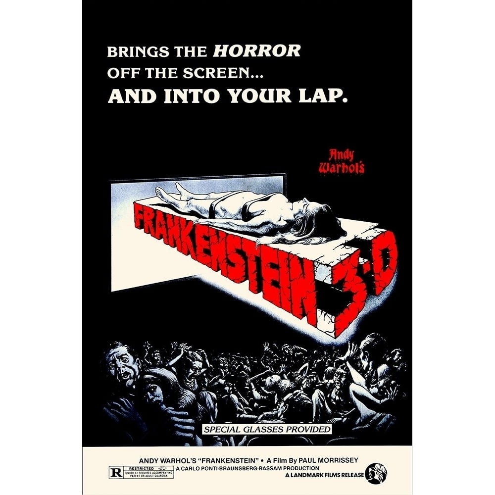 Andy Warhols Frankenstein 3D Poster Print by Hollywood Photo Archive  Hollywood Photo Archive (18 x 24) - Walmart.com