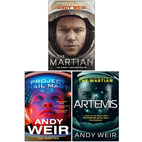 Andy Weir Collection 3 Books Set (The Martian, Artemis & Project Hail ...