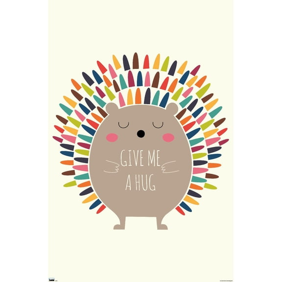 Andy Westface - Porcupine Give Me A Hug Wall Poster, 14.725" x 22.375"