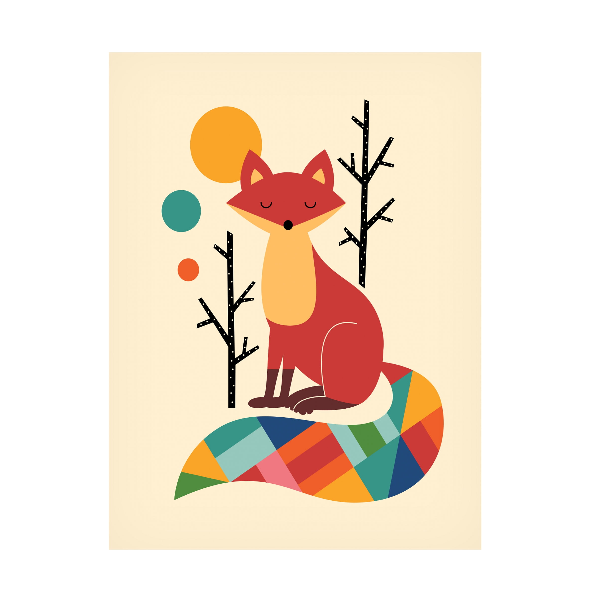 Andy Westface 'Rainbow Fox' Canvas Art - Walmart.com