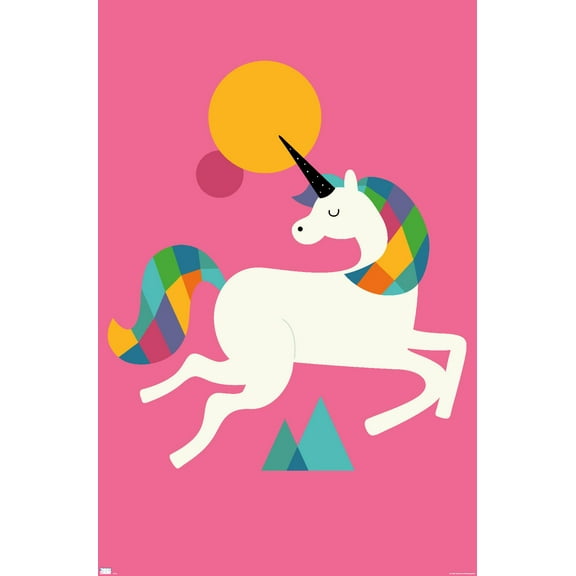 Andy Westface - To Be A Unicorn Wall Poster, 22.375" x 34"