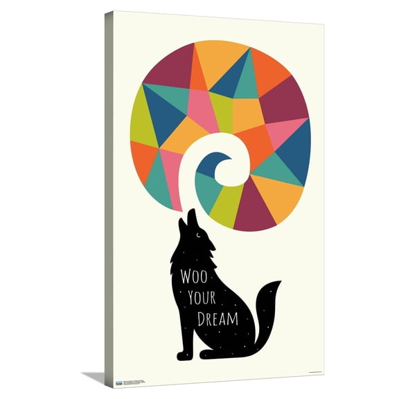 Andy Westface - Wolf Woo Your Dream Canvas Wall Poster, 22.375" x 34"