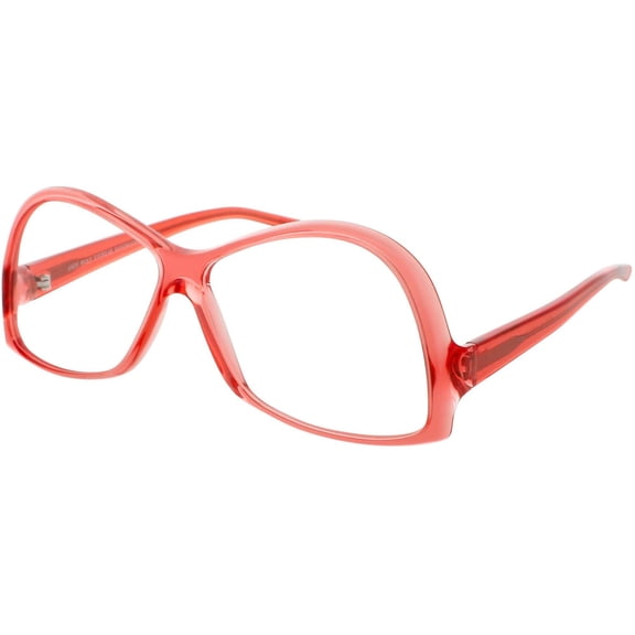 Andy Wolf 5049 D Women's Crystal Red Acetate Frame Eyeglasses