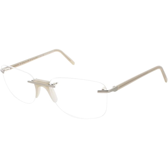 Andy Wolf Fenn C Men's Grey Metal/Acetate Rimless Frame Eyeglasses