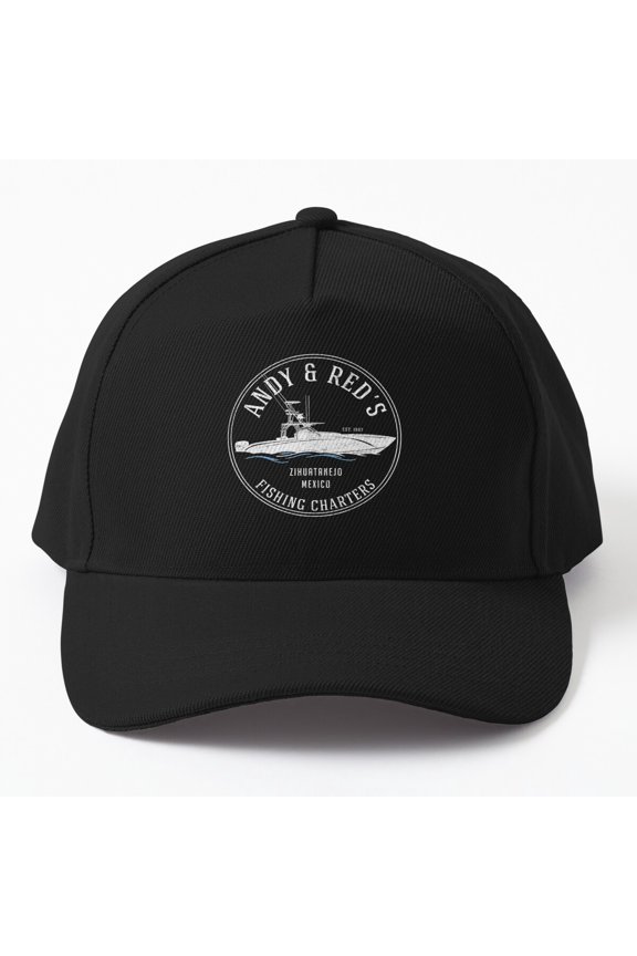 Andy and Red's Fishing Charters Baseball Cap, Angler Boat Adventure Design, Classic Hat