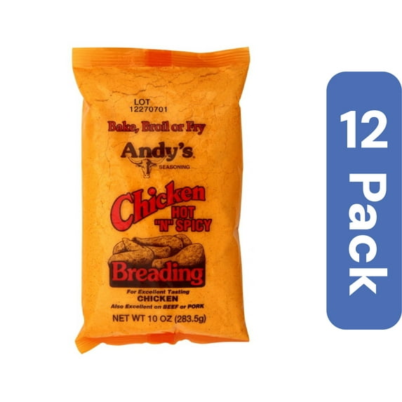 Andy's Hot Chicken Breading 10 oz (Pack Of 12)