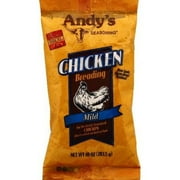 Andy's Mild Chicken Breading Mix with a Crispy Texture, 10 Ounce Pouch