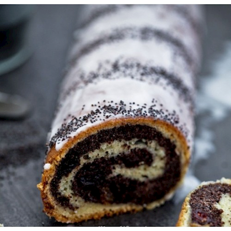 Andy's Poppy Seed Roulette Cake Makowiec 24Oz Exquisite Handmade