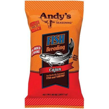 Andy's Seasoning Quality Cajun Fish Breading, 2-Pack 10 oz. Bags
