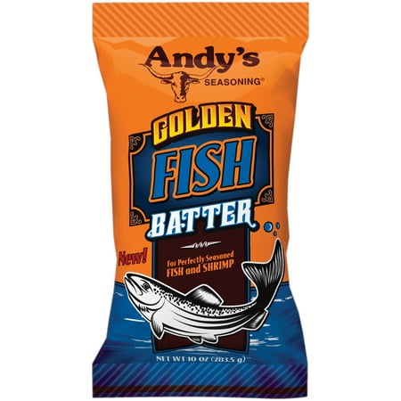 Andy's Seasoning Quality Golden Fish Breading, 2-Pack 10 oz. Bags