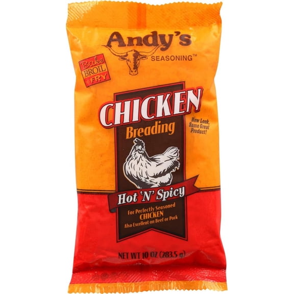 Andys - Bold Hot Chicken Breading - 10 Oz, Case of 6