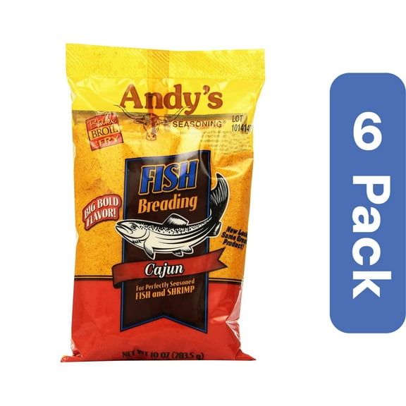 Andys Breading Fish Cajun, 10 Oz (Pack of 6) ALT2