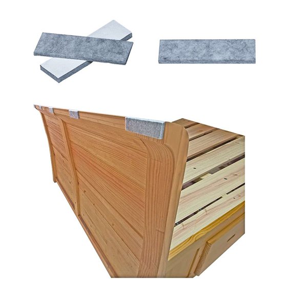 Aneaseit 32-Piece Anti-Vibration and Soundproof Pads, Gray Rectangular Rubber Furniture Grippers, Pads & Sliders