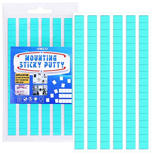 Aneco 96 Pieces Reusable Mounting Putty Adhesive Poster Tacky Putty Removable Non-Toxic Mounting Tacky Putty for Home and Office (Green)