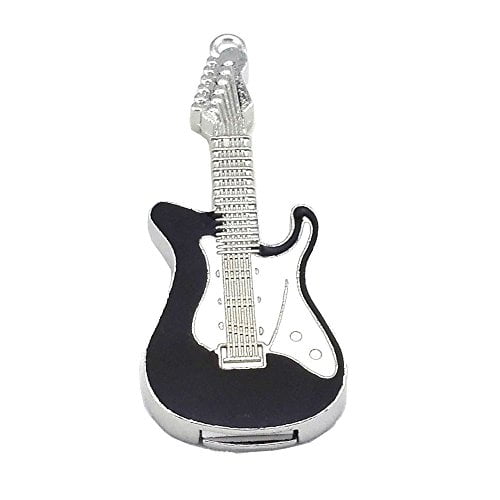 Aneew 16GB Black Pendrive Guitar Design Crystal USB Flash Drive