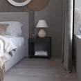 thumbnail image 1 of FM FURNITURE Anegam Nightstand with Open Storage Black, 1 of 7