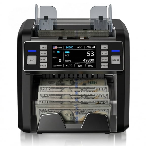 Aneken 931 Money Counter Machine, Mixed Denomination Bill Counter with Counterfeit Detection